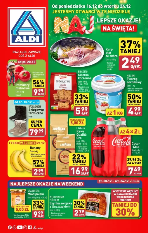 Aldi - gazetka promocyjna Pełny katalog! od poniedziałku 16.12 do wtorku 24.12