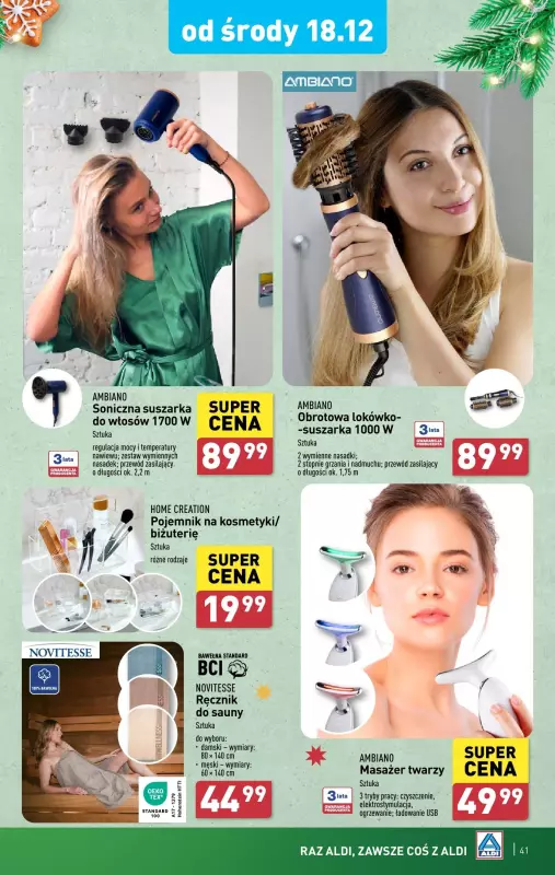 Aldi - gazetka promocyjna Pełny katalog! od poniedziałku 16.12 do wtorku 24.12 - strona 41