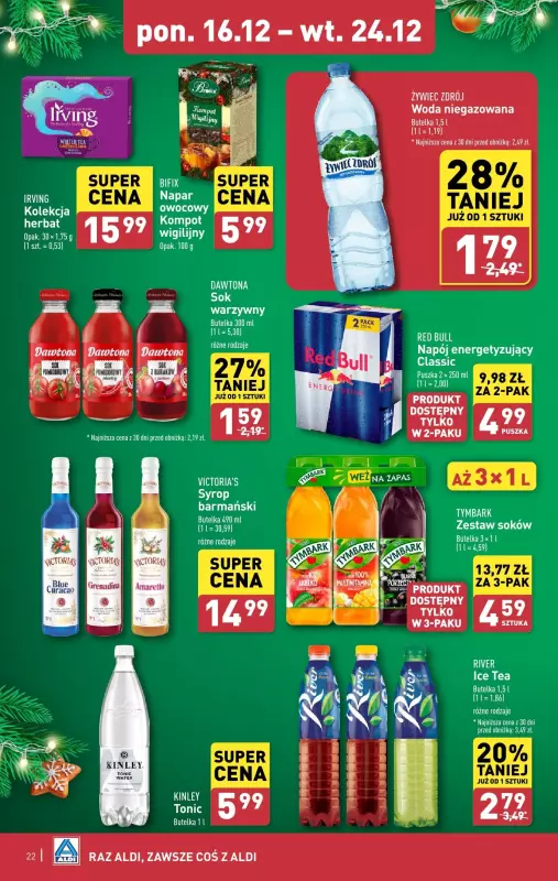 Aldi - gazetka promocyjna Pełny katalog! od poniedziałku 16.12 do wtorku 24.12 - strona 22