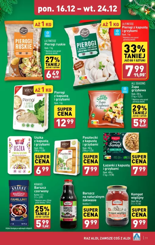 Aldi - gazetka promocyjna Pełny katalog! od poniedziałku 16.12 do wtorku 24.12 - strona 11