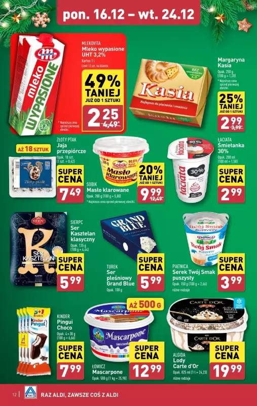 Aldi - gazetka promocyjna Pełny katalog! od poniedziałku 16.12 do wtorku 24.12 - strona 12