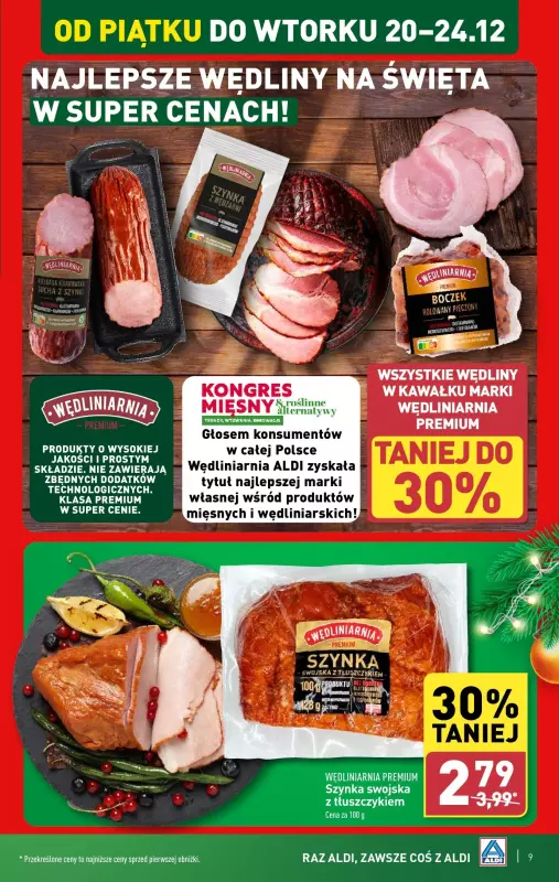 Aldi - gazetka promocyjna Pełny katalog! od poniedziałku 16.12 do wtorku 24.12 - strona 9