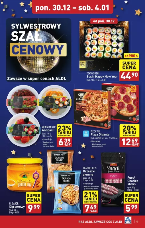 Aldi - gazetka promocyjna WROCŁAW : WIELKIE OTWARCIE już w piątek : 20.12! od poniedziałku 30.12 do soboty 04.01 - strona 15