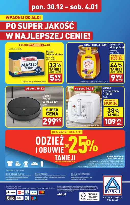 Aldi - gazetka promocyjna WROCŁAW : WIELKIE OTWARCIE już w piątek : 20.12! od poniedziałku 30.12 do soboty 04.01 - strona 32