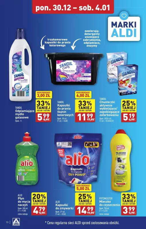 Aldi - gazetka promocyjna WROCŁAW : WIELKIE OTWARCIE już w piątek : 20.12! od poniedziałku 30.12 do soboty 04.01 - strona 10