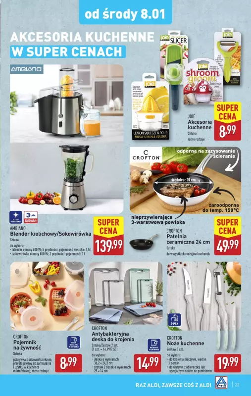 Aldi - gazetka promocyjna Pełny katalog! od wtorku 07.01 do soboty 11.01 - strona 23