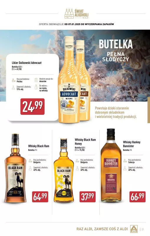 Aldi - gazetka promocyjna Świat alkoholi w Aldi od wtorku 07.01 do soboty 01.02 - strona 21