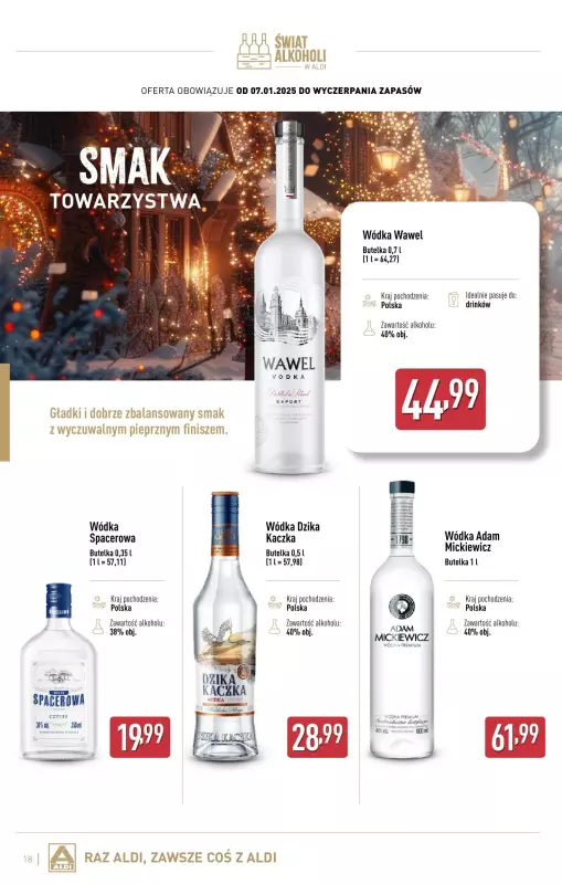 Aldi - gazetka promocyjna Świat alkoholi w Aldi od wtorku 07.01 do soboty 01.02 - strona 18