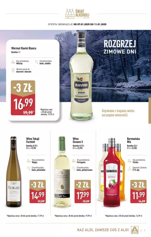 Aldi - gazetka promocyjna Świat alkoholi w Aldi od wtorku 07.01 do soboty 01.02 - strona 3