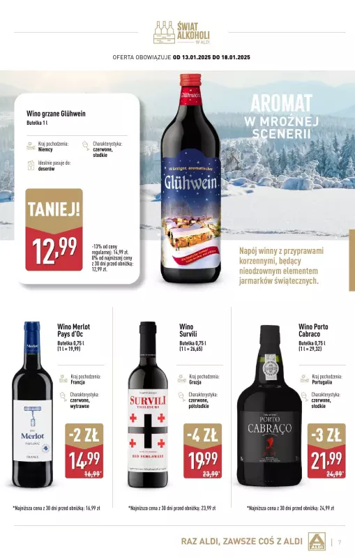 Aldi - gazetka promocyjna Świat alkoholi w Aldi od wtorku 07.01 do soboty 01.02 - strona 7