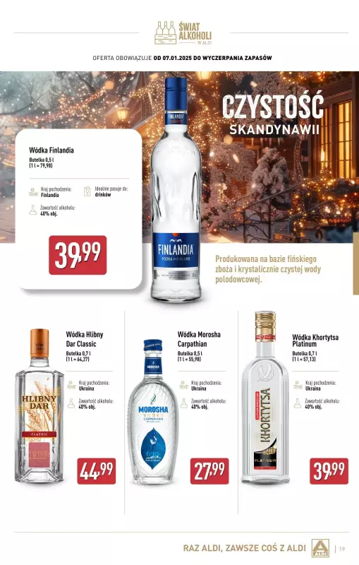 Aldi - gazetka promocyjna Świat alkoholi w Aldi od wtorku 07.01 do soboty 01.02 - strona 19