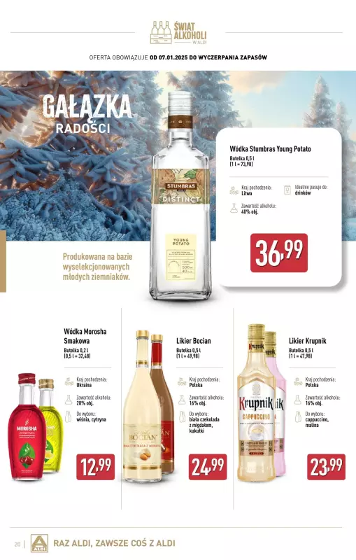 Aldi - gazetka promocyjna Świat alkoholi w Aldi od wtorku 07.01 do soboty 01.02 - strona 20