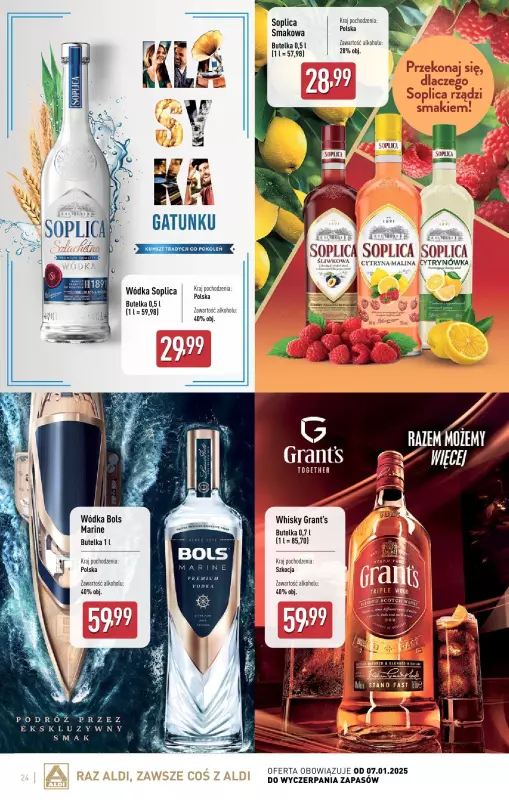 Aldi - gazetka promocyjna Świat alkoholi w Aldi od wtorku 07.01 do soboty 01.02 - strona 24