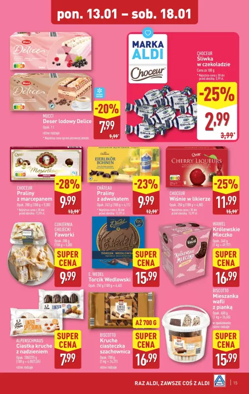 Aldi - gazetka promocyjna Pełny katalog! od poniedziałku 13.01 do soboty 18.01 - strona 15