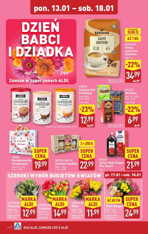 Aldi - gazetka promocyjna Pełny katalog! od poniedziałku 13.01 do soboty 18.01 - strona 14