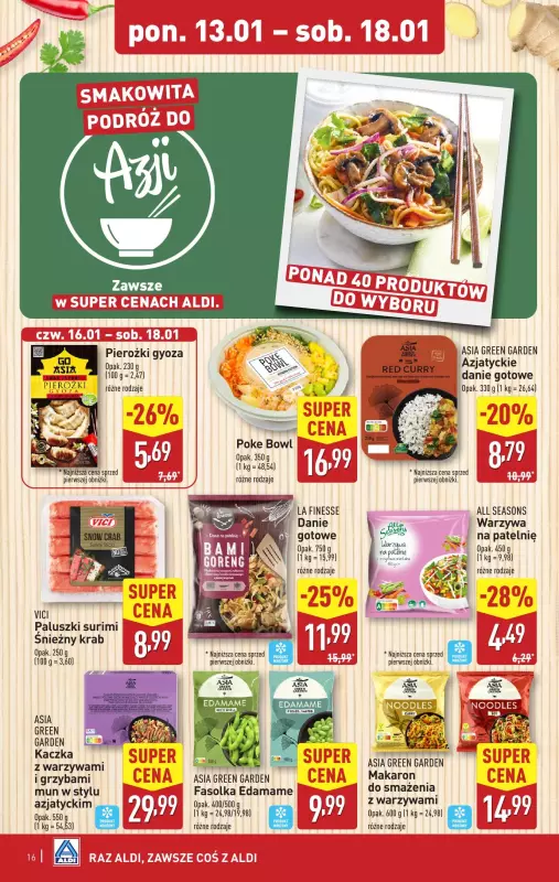 Aldi - gazetka promocyjna Pełny katalog! od poniedziałku 13.01 do soboty 18.01 - strona 16