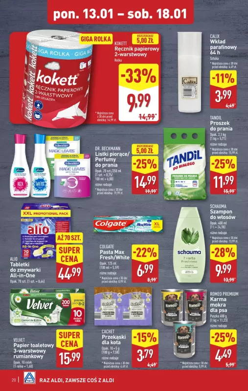 Aldi - gazetka promocyjna Pełny katalog! od poniedziałku 13.01 do soboty 18.01 - strona 20