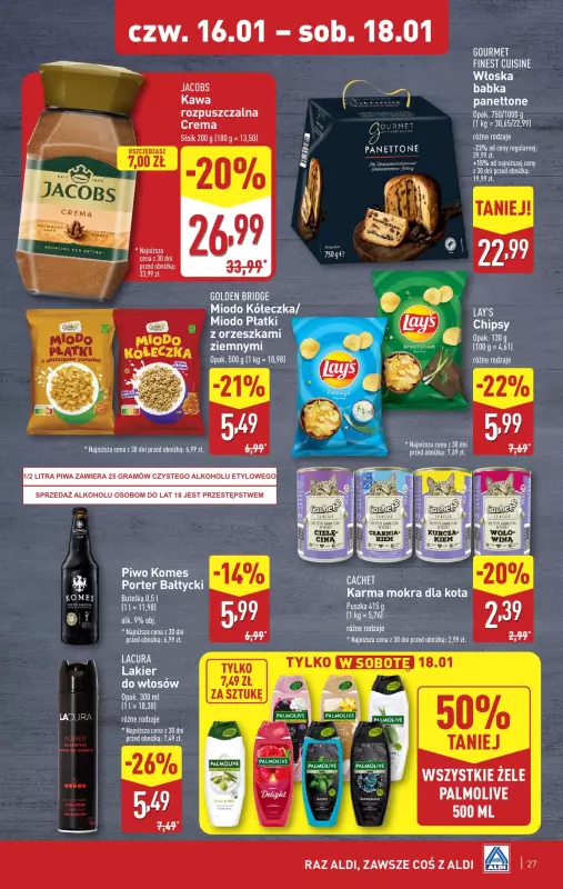 Aldi - gazetka promocyjna Pełny katalog! od poniedziałku 13.01 do soboty 18.01 - strona 27