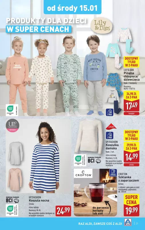 Aldi - gazetka promocyjna Pełny katalog! od poniedziałku 13.01 do soboty 18.01 - strona 21