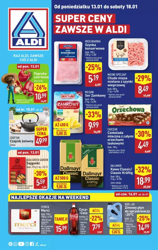 Aldi - gazetka promocyjna Pełny katalog! od poniedziałku 13.01 do soboty 18.01