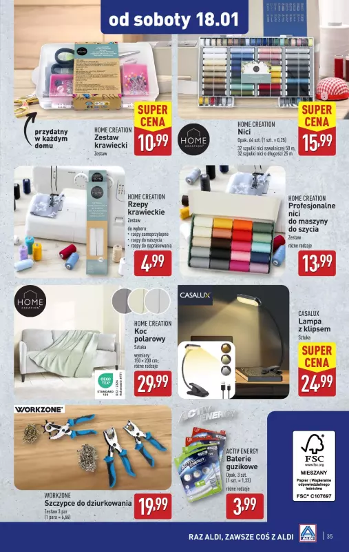 Aldi - gazetka promocyjna Pełny katalog! od poniedziałku 13.01 do soboty 18.01 - strona 35