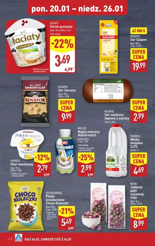 Aldi - gazetka promocyjna Pełny katalog! od poniedziałku 20.01 do niedzieli 26.01 - strona 12