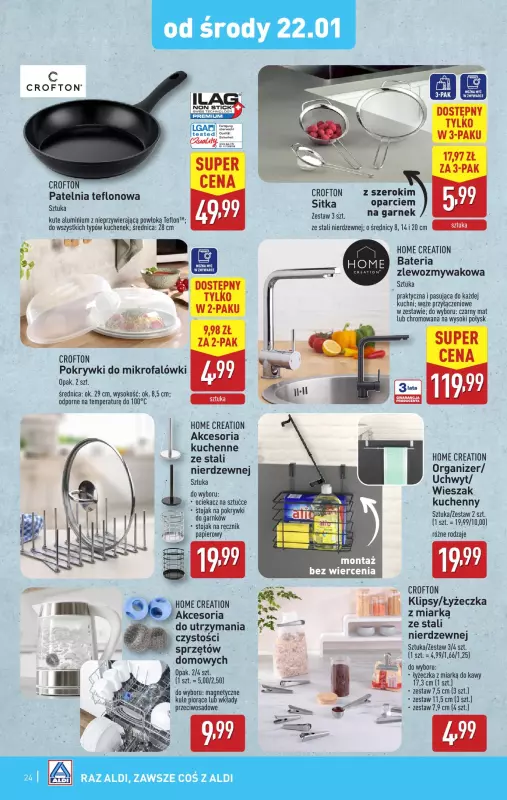 Aldi - gazetka promocyjna Pełny katalog! od poniedziałku 20.01 do niedzieli 26.01 - strona 24