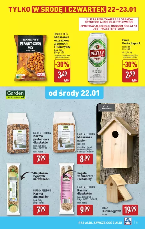 Aldi - gazetka promocyjna Pełny katalog! od poniedziałku 20.01 do niedzieli 26.01 - strona 21