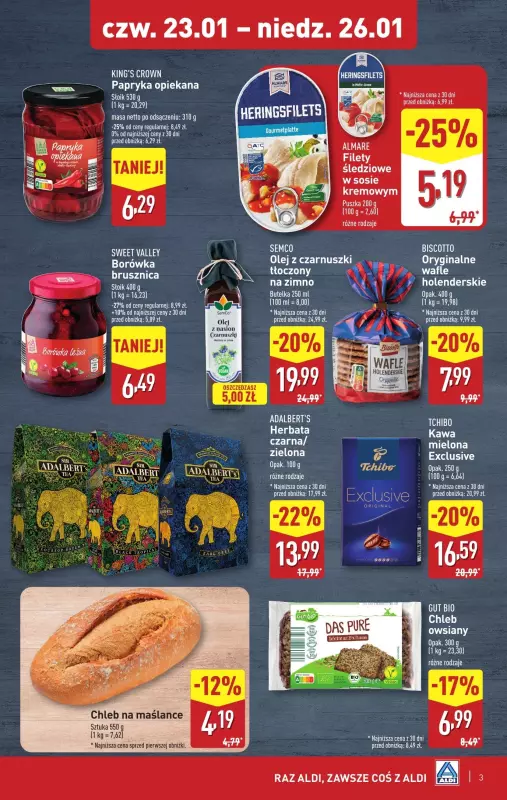 Aldi - gazetka promocyjna Weekend super cen w Aldi! od czwartku 23.01 do niedzieli 26.01 - strona 3