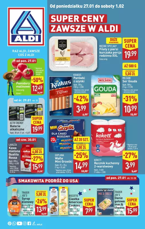 Aldi - gazetka promocyjna Pełny katalog! od poniedziałku 27.01 do soboty 01.02