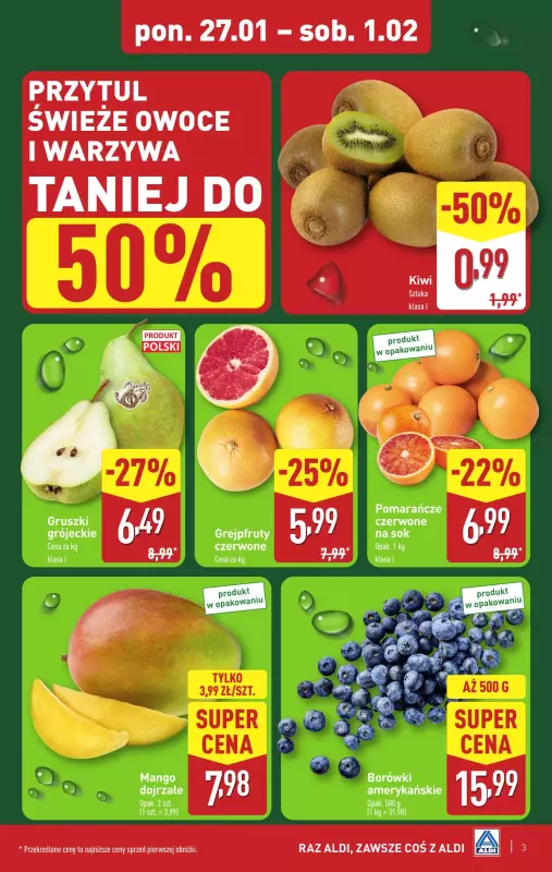 Aldi - gazetka promocyjna Pełny katalog! od poniedziałku 27.01 do soboty 01.02 - strona 3