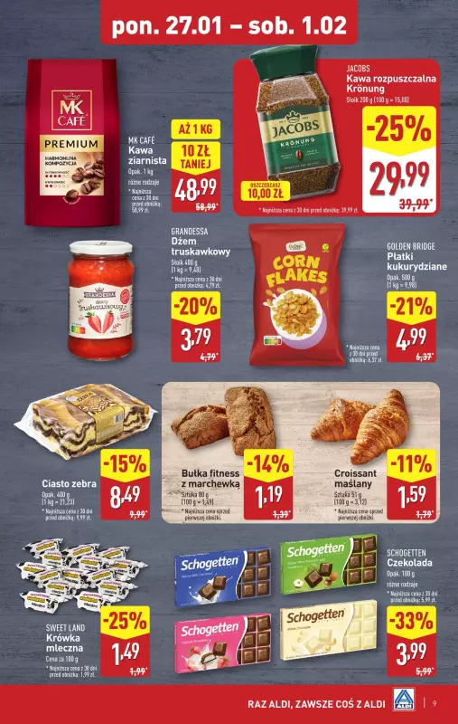 Aldi - gazetka promocyjna Pełny katalog! od poniedziałku 27.01 do soboty 01.02 - strona 9