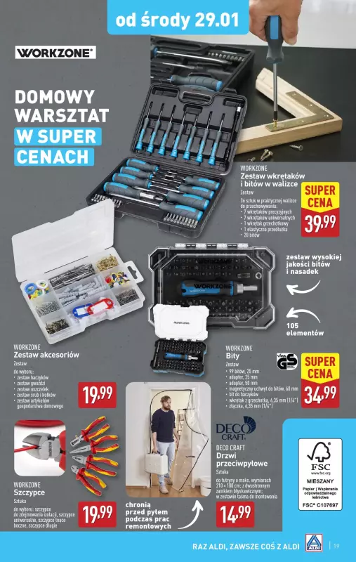 Aldi - gazetka promocyjna Pełny katalog! od poniedziałku 27.01 do soboty 01.02 - strona 19