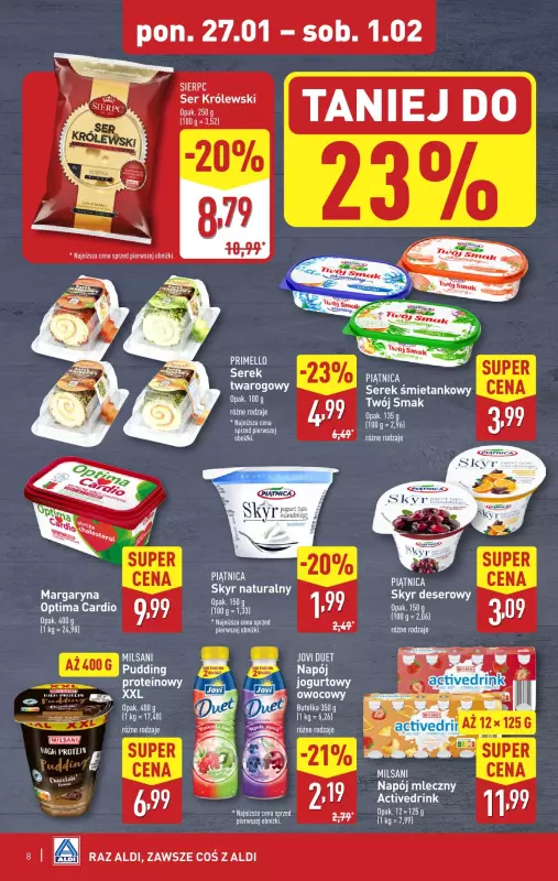 Aldi - gazetka promocyjna Pełny katalog! od poniedziałku 27.01 do soboty 01.02 - strona 8