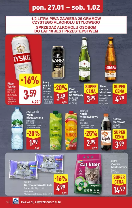 Aldi - gazetka promocyjna Pełny katalog! od poniedziałku 27.01 do soboty 01.02 - strona 10