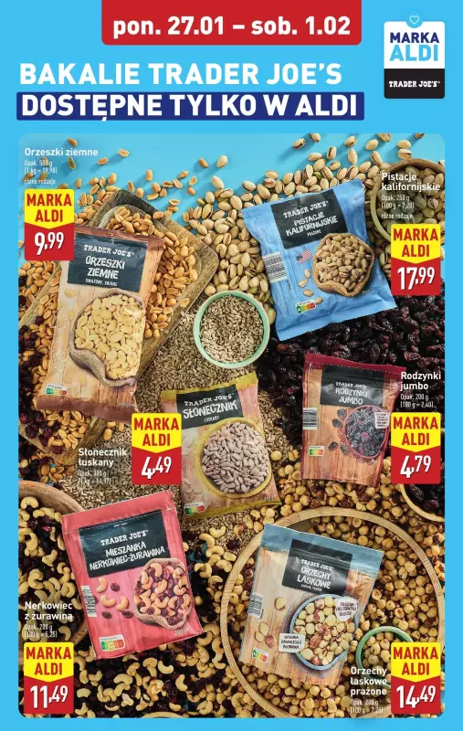 Aldi - gazetka promocyjna Bakalie Trader Joe’s od poniedziałku 27.01 do soboty 01.02 - strona 2