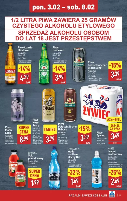 Aldi - gazetka promocyjna Pełny katalog! od poniedziałku 03.02 do soboty 08.03 - strona 11