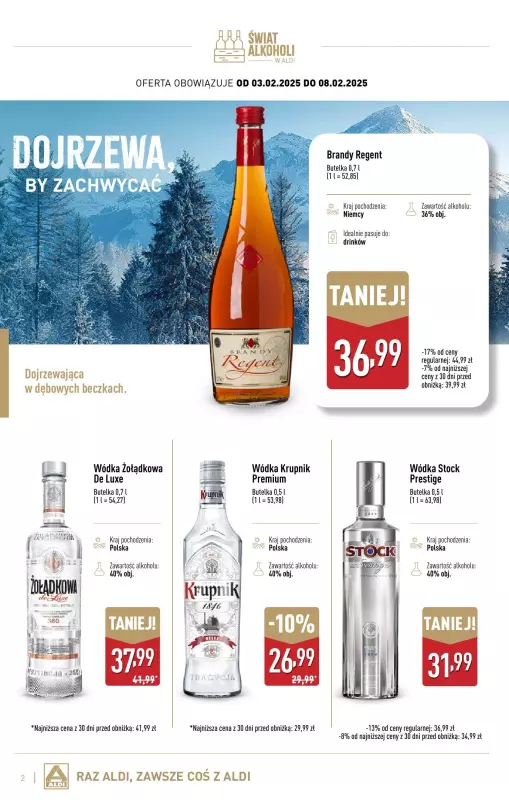 Aldi - gazetka promocyjna Gazetka alkoholowa od poniedziałku 03.02 do soboty 01.03 - strona 2