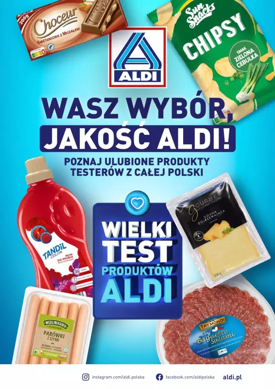 Aldi - gazetka promocyjna Wielki test produktów Aldi - katalog od poniedziałku 03.02 do soboty 08.02