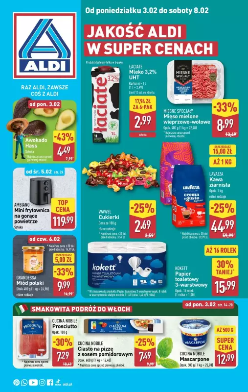 Aldi - gazetka promocyjna Pełny katalog! od poniedziałku 03.02 do soboty 08.03