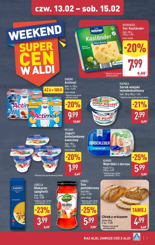 Aldi - gazetka promocyjna Weekend super cen w Aldi! od czwartku 13.02 do soboty 15.02 - strona 3