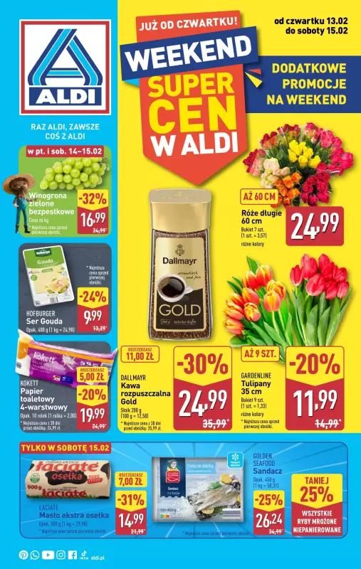 Aldi - gazetka promocyjna Weekend super cen w Aldi! od czwartku 13.02 do soboty 15.02