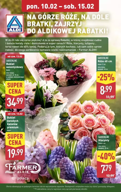 Aldi - gazetka promocyjna Farmer Aldik poleca! od wtorku 11.02 do soboty 15.02