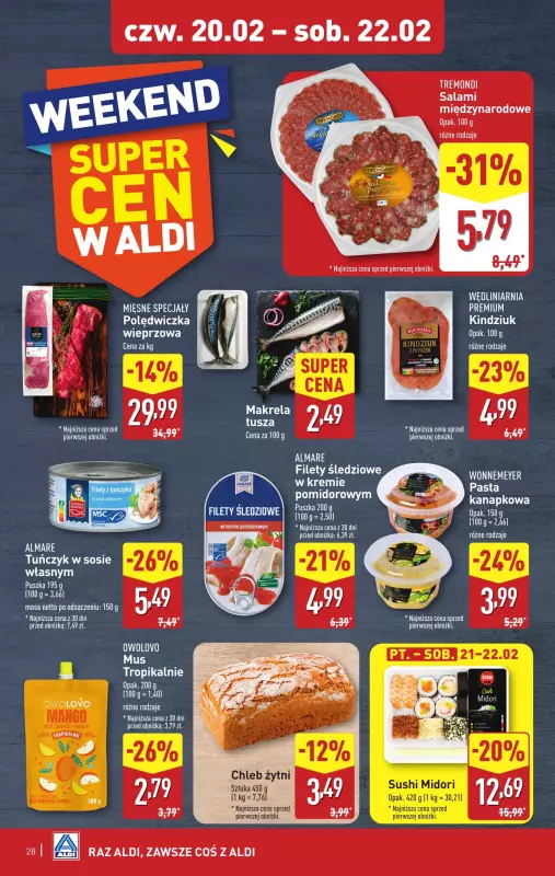 Aldi - gazetka promocyjna Pełny katalog od poniedziałku 17.02 do soboty 22.02 - strona 28