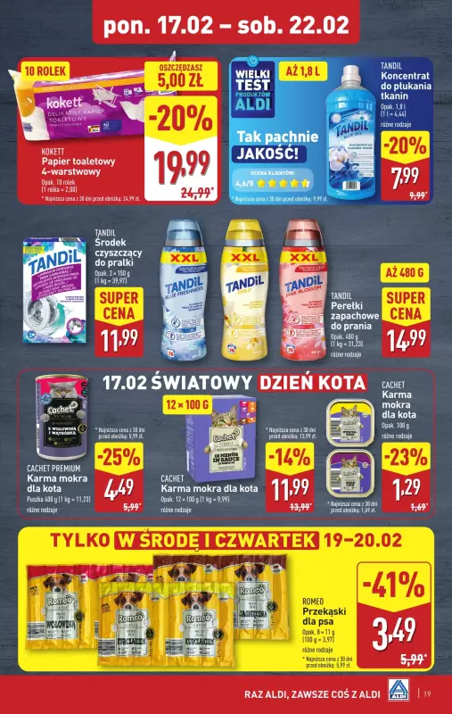 Aldi - gazetka promocyjna Pełny katalog od poniedziałku 17.02 do soboty 22.02 - strona 19