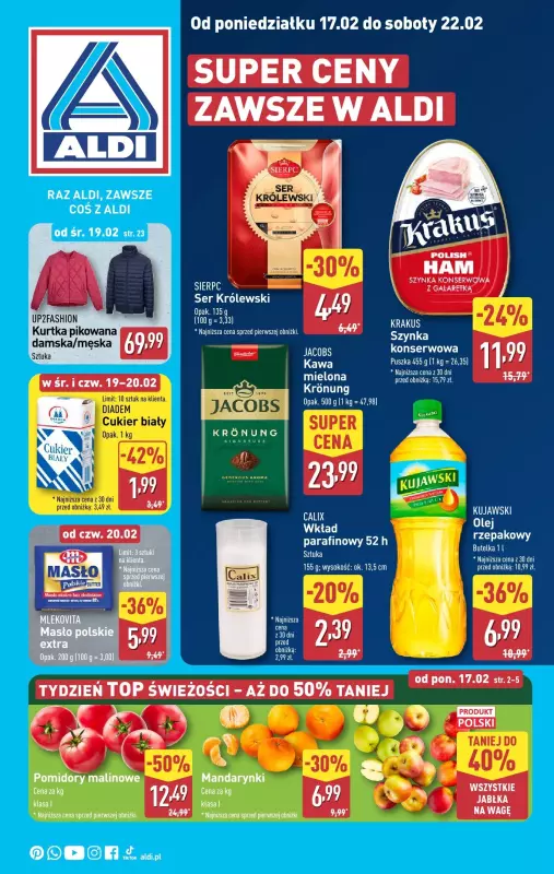 Aldi - gazetka promocyjna Pełny katalog od poniedziałku 17.02 do soboty 22.02