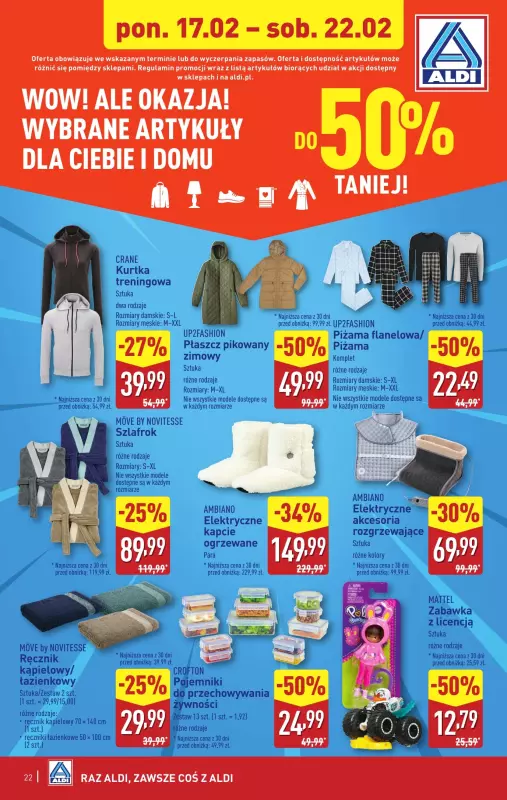 Aldi - gazetka promocyjna Pełny katalog od poniedziałku 17.02 do soboty 22.02 - strona 22