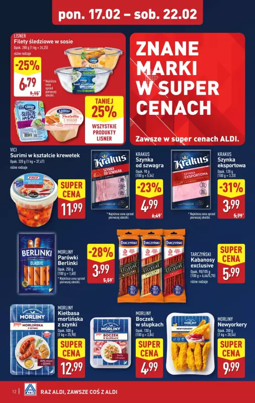 Aldi - gazetka promocyjna Pełny katalog od poniedziałku 17.02 do soboty 22.02 - strona 12