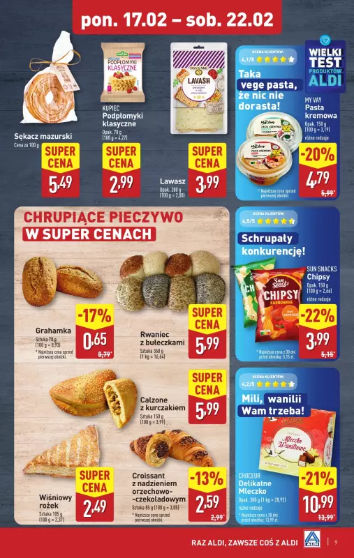 Aldi - gazetka promocyjna Pełny katalog od poniedziałku 17.02 do soboty 22.02 - strona 9