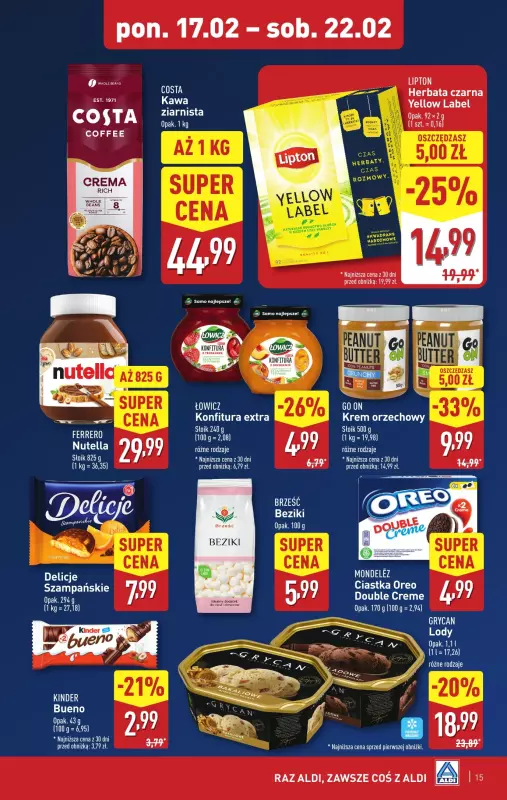 Aldi - gazetka promocyjna Pełny katalog od poniedziałku 17.02 do soboty 22.02 - strona 15